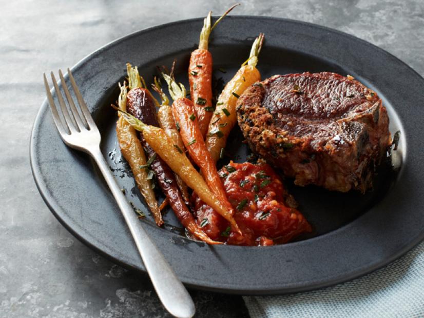 Lamb Chops With Tomato Mint Jam Recipe Food Network Kitchen