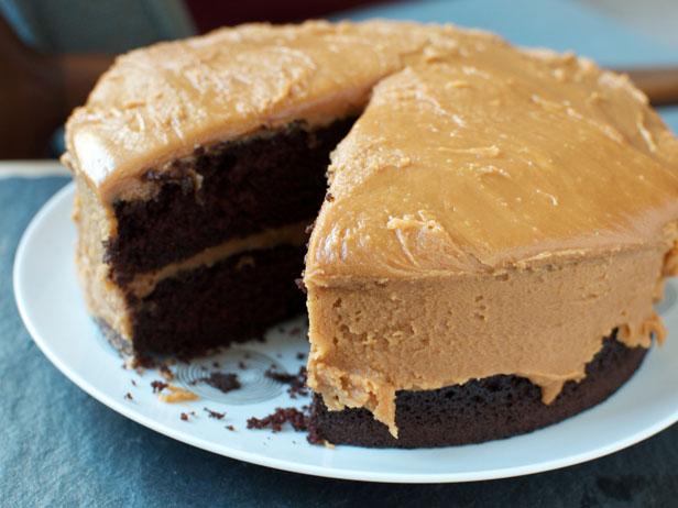 Old-Fashioned Cocoa Cake With Caramel Icing