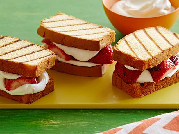 Grilled Strawberry Shortcake with Lemon Cream image