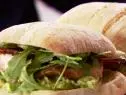 Ina Garten's salmon and guacamole sandwiches.