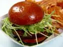 Lamb burgers with greek yogurt sauce.