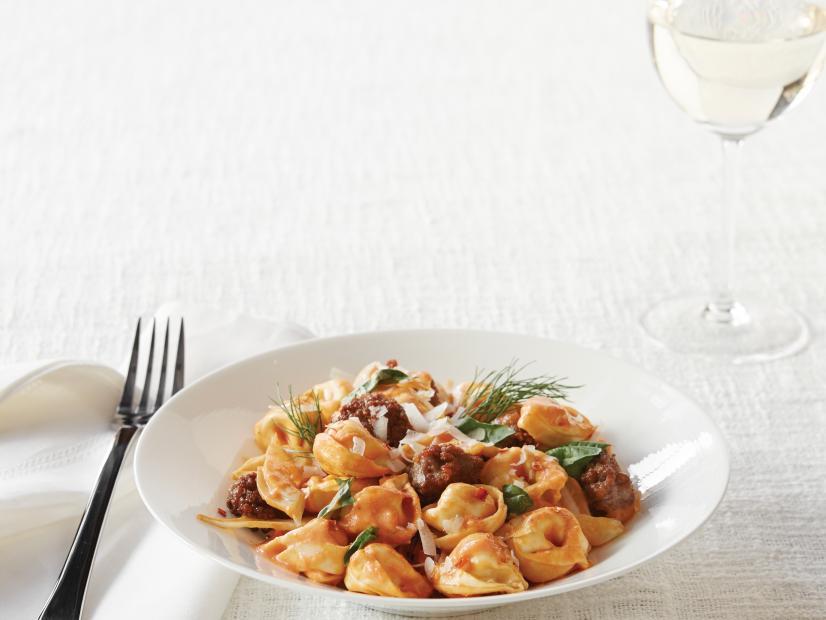 Three Cheese Tortellini with Sausage, Fennel and Tomato Cream Recipe