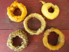We love onion rings and fried food in general. The mission: take the classic onion ring and see how far we could take it in a range of our favorite flavors — from Japanese to Beer Hot Wing to Creamed Corn Bread.