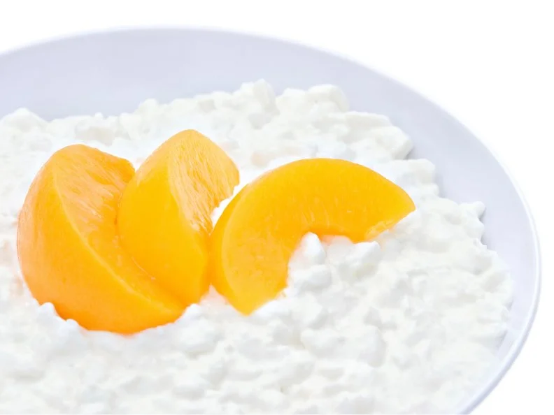 Cottage Cheese and Peaches