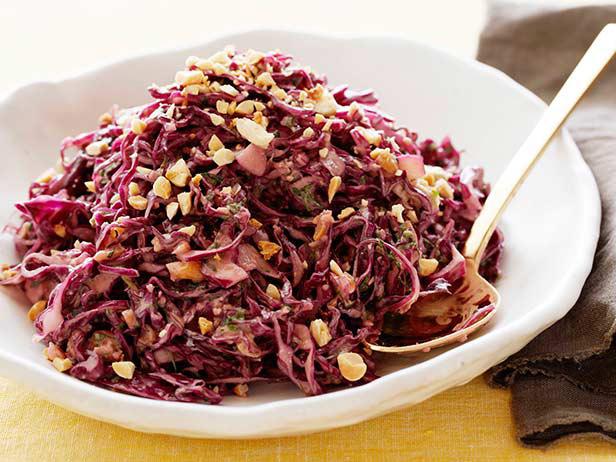 Asian Red Cabbage Slaw with Peanuts Recipe Food Network