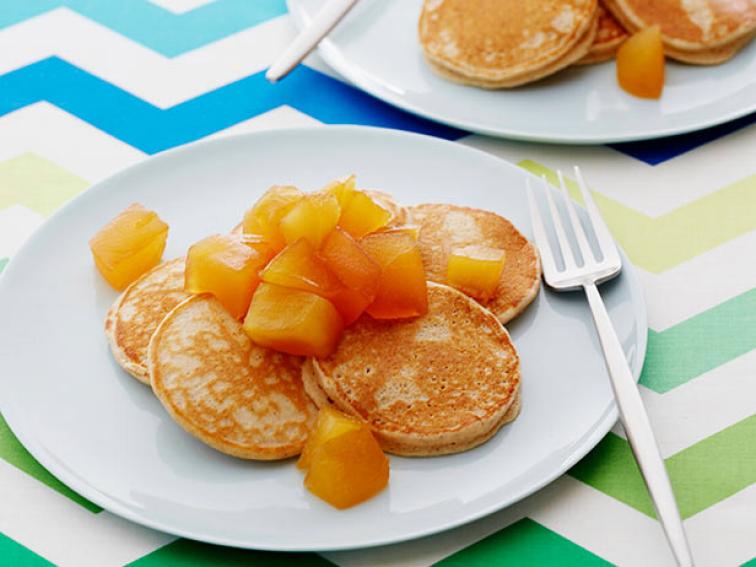 Cinnamon Oatmeal Pancakes With Honey Apple Compote Recipe Food Network Kitchen Food Network 7914