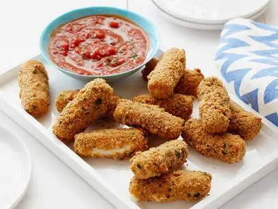 Cornflake Mozzarella Sticks Recipe | Food Network