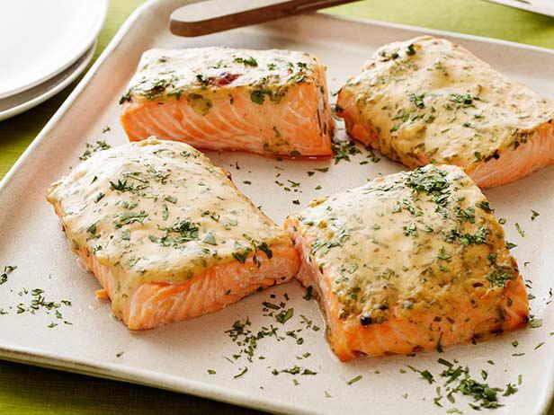 white recipes baked fish healthy Network Roasted Salmon Kitchen Recipe Food Maple Mustard