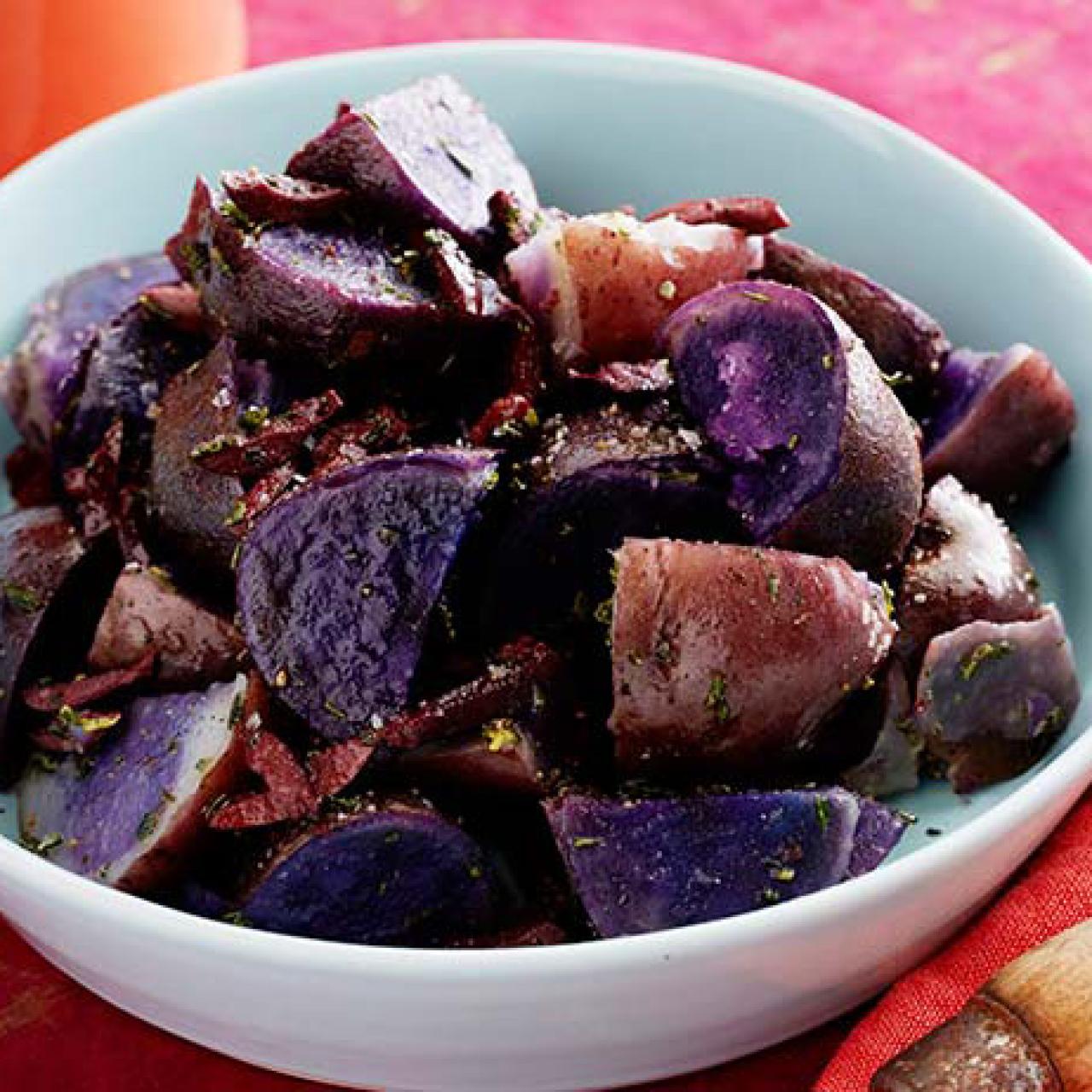 Purple Potatoes with Rosemary and Olives Recipe