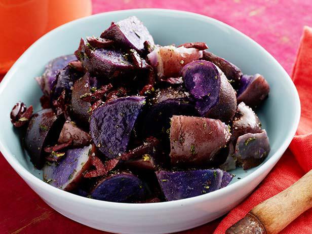 Purple Potatoes with Rosemary and Olives Recipe