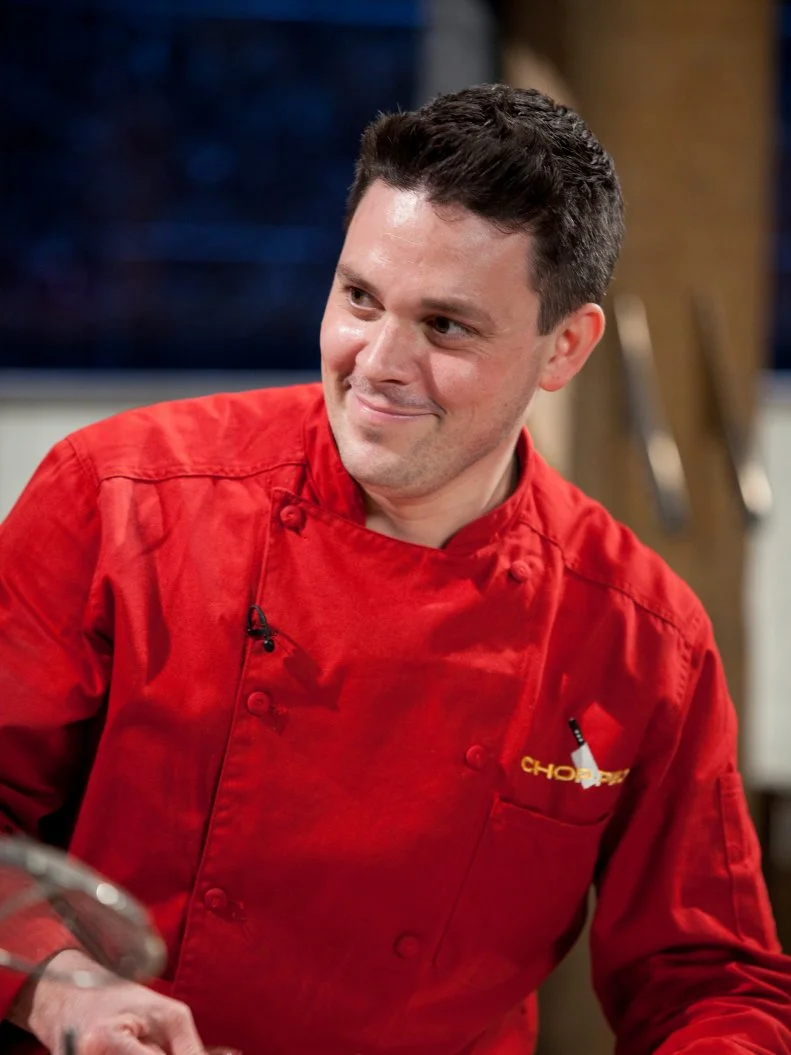Chef Gavin Kaysen during the dessert battle, as seen on Food Network’s Chopped All Stars, Season 14.
