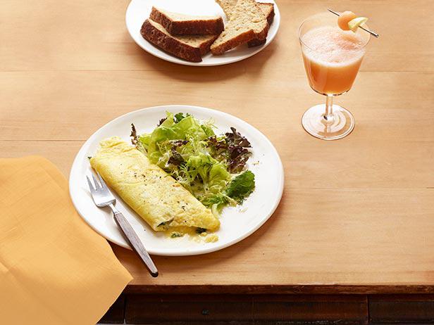 Omelet With Fried Sage and Gruyere image