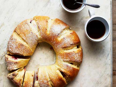 Raspberry Danish Wreaths