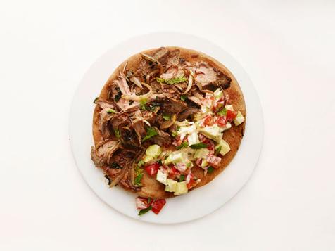Steak Pitas with Tahini Cucumber Salad