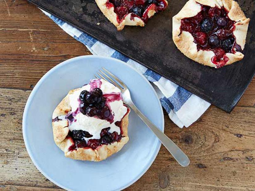 Red White And Blue Cherry Pies Recipe Sandra Lee Food Network