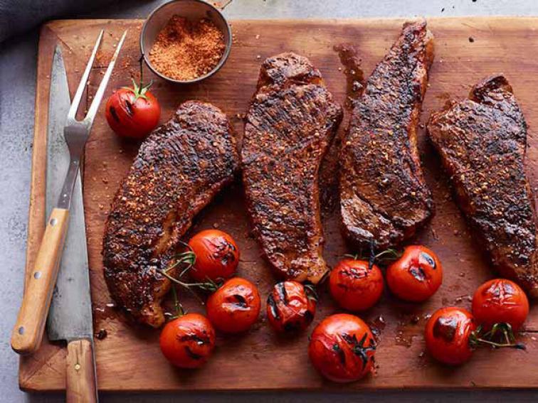Strip Steak With Spiced Salt Recipe Food Network Kitchen Food Network