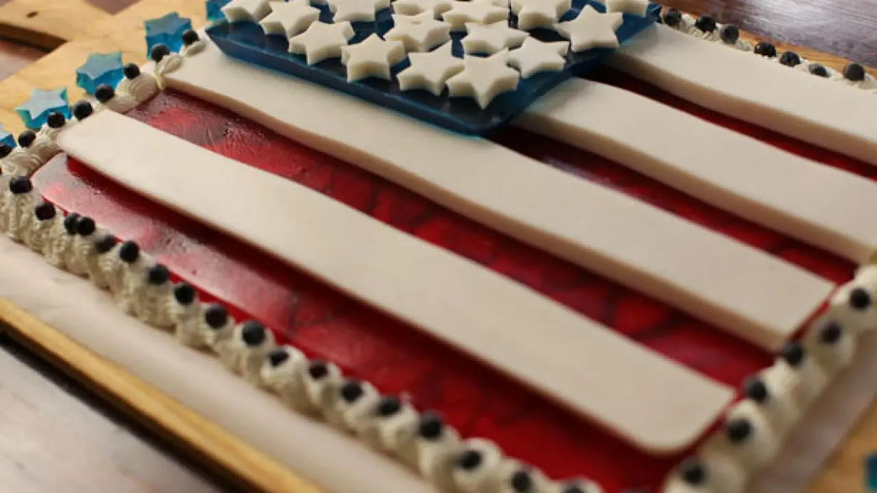 Red-White-n-Blue Gelatin Flag