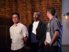 Finalists Viet Pham, Russell Jackson and Chris Hodgeson in as seen on Food Network Star, Season 9.
