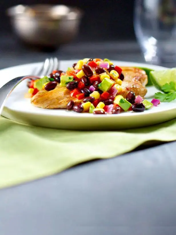 Fiesta Chicken and Black Beans Recipe | Food Network