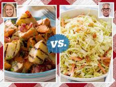 This week, Chopped judge and Iron Chef Geoffrey Zakarian faces off against Star Season 5 winner Melissa d’Arabian in a battle of classic summer sides: coleslaw vs. potato salad.