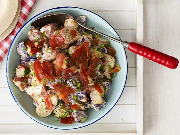 Creamy Potato and Prosciutto Salad Recipe | Sunny Anderson | Food Network