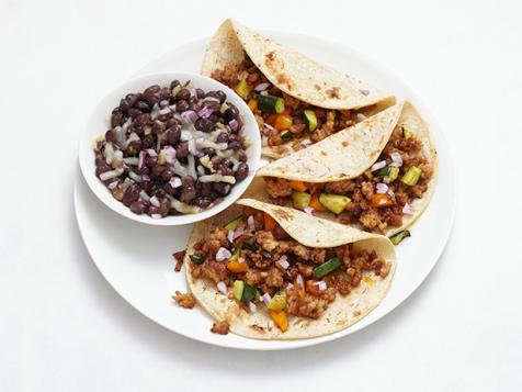 Pork Tacos With Black Beans
