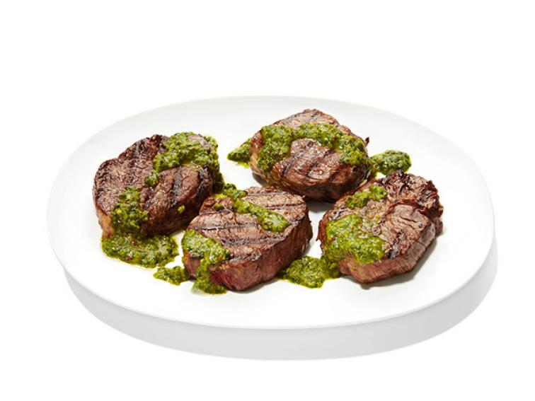 Simple Sirloin Steak With Chimichurri Recipe | Melissa d'Arabian | Food ...