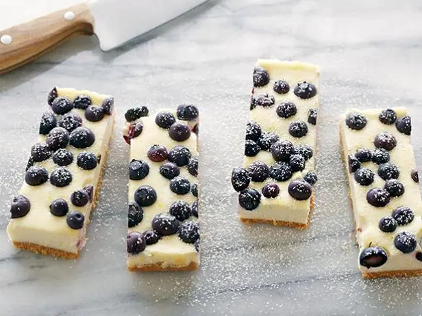 Lemon Blueberry Cheesecake Bars Recipe | Tyler Florence | Food Network