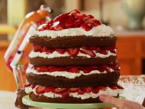 Strawberry Chocolate Layer Cake