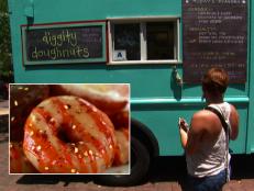 Diggity Doughnuts began in 2010 when owner Ambergre Sloan embarked on a mission to build a better doughnut. She quickly caught the eye of Heat Seekers hosts Roger Mooking and Aaron Sanchez, who called her spicy peanut butter and Sriracha combo "spectacular."