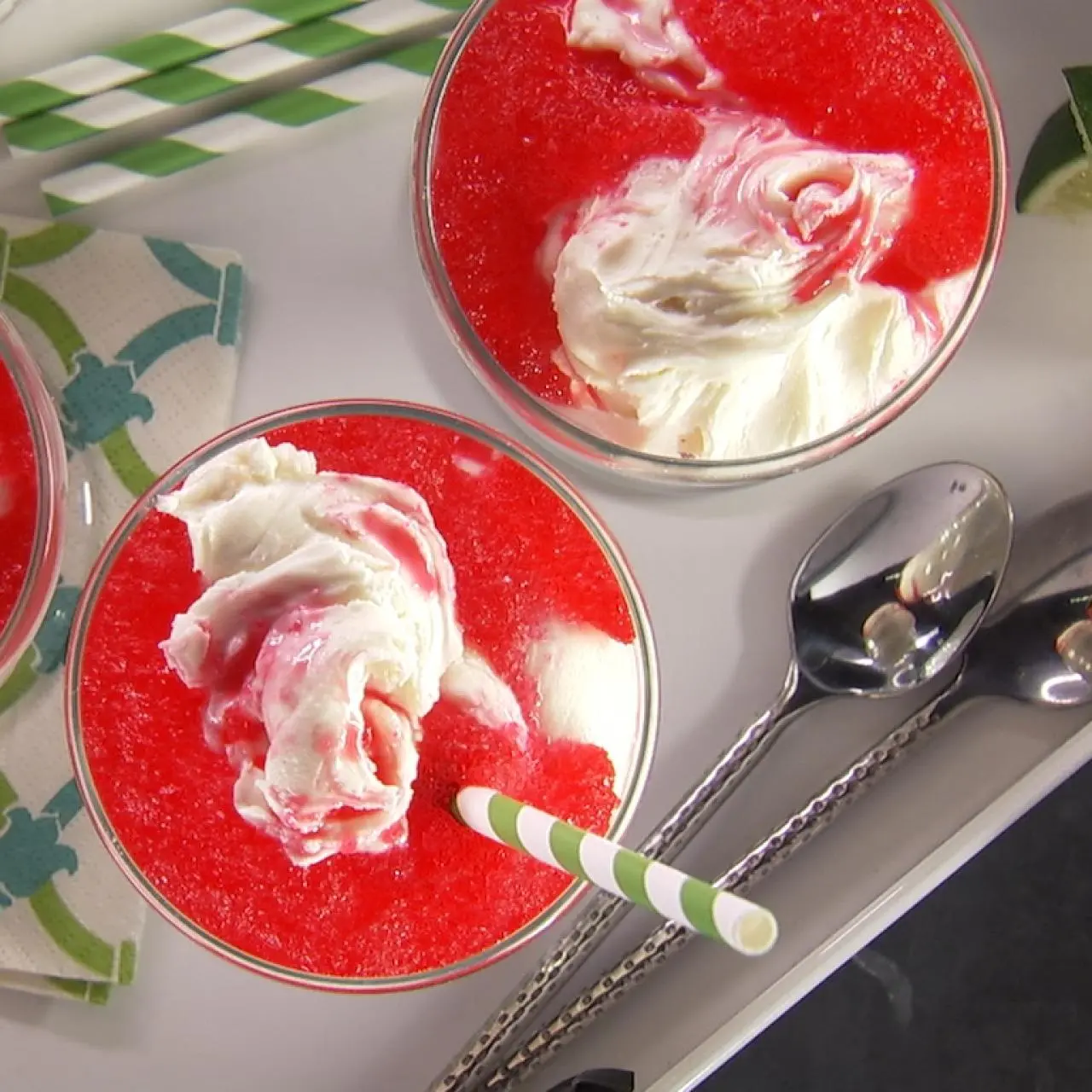 Cherry Lime Vanilla Glacier Recipe | Kelsey Nixon | Food Network