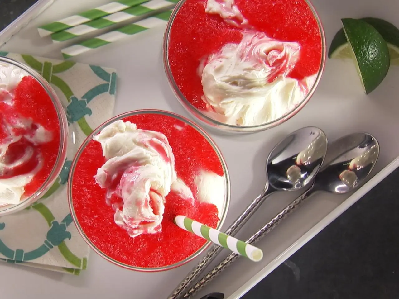 Cherry Lime Vanilla Glacier Recipe | Kelsey Nixon | Food Network