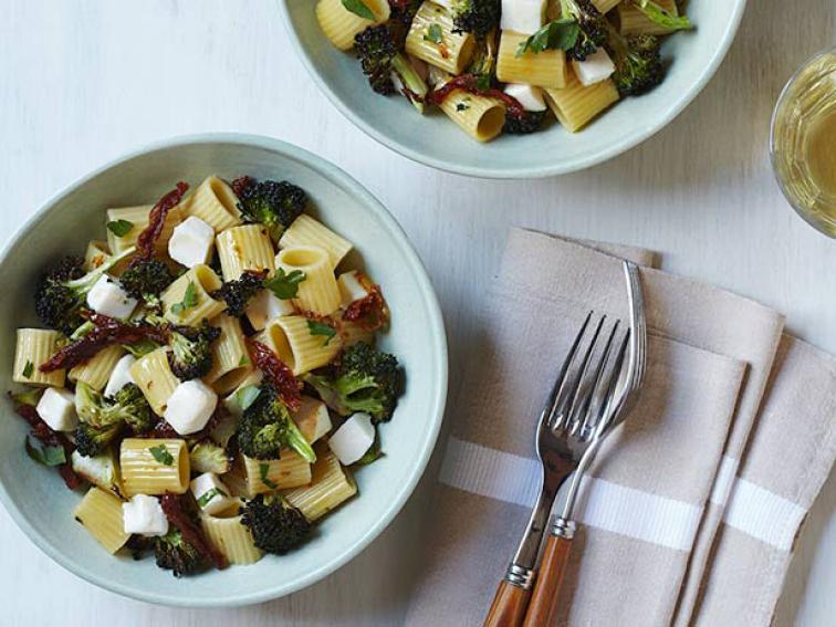 Pasta with Roasted Broccoli, SunDried Tomatoes and Mozzarella Recipe Food Network Kitchen