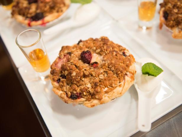 Strawberry, Blackberry, Rhubarb Pie image