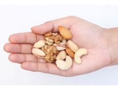 Dry fruits in the hand