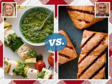 This week, Melissa d’Arabian and Marcus Samuelsson are serving up fresh, fuss-free grilled fish dishes. Whose makes the cut for your grill-out menu?
