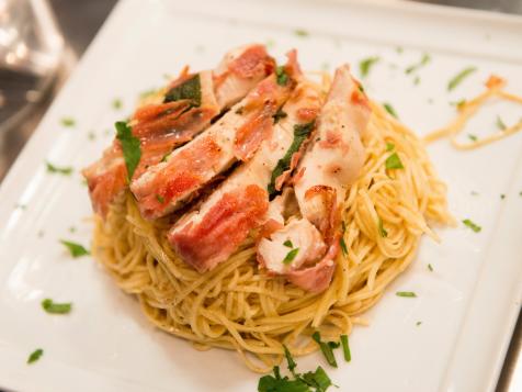 Chicken Saltimbocca with Brown Butter Angel Hair Pasta