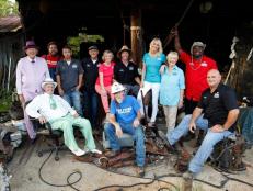 Scenes from the Food Network's The Shed, Season 1 being filmed in Ocean Springs, Mississippi. The entire crew from The Shed at a barn near their farm. 