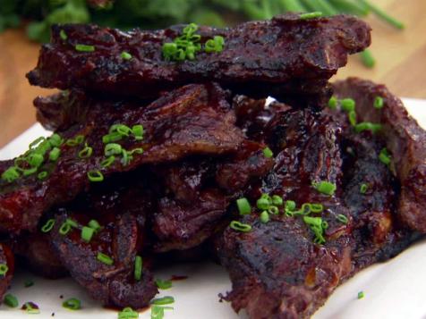 Spice Rubbed Grilled American Bison Short Ribs with Orange Honey Chipotle BBQ Sauce