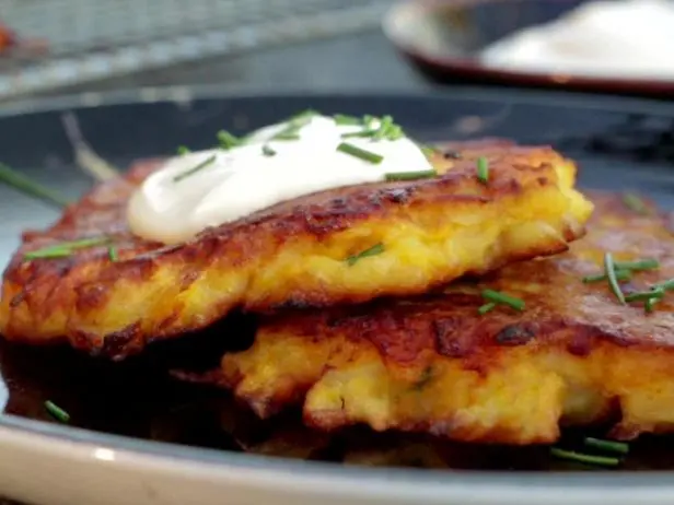 Sweet Potato Chive Latkes Recipe Chef S Resource Recipes