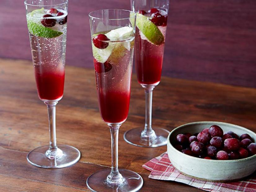 Cranberry Champagne Cocktail Recipe Tyler Florence Food Network