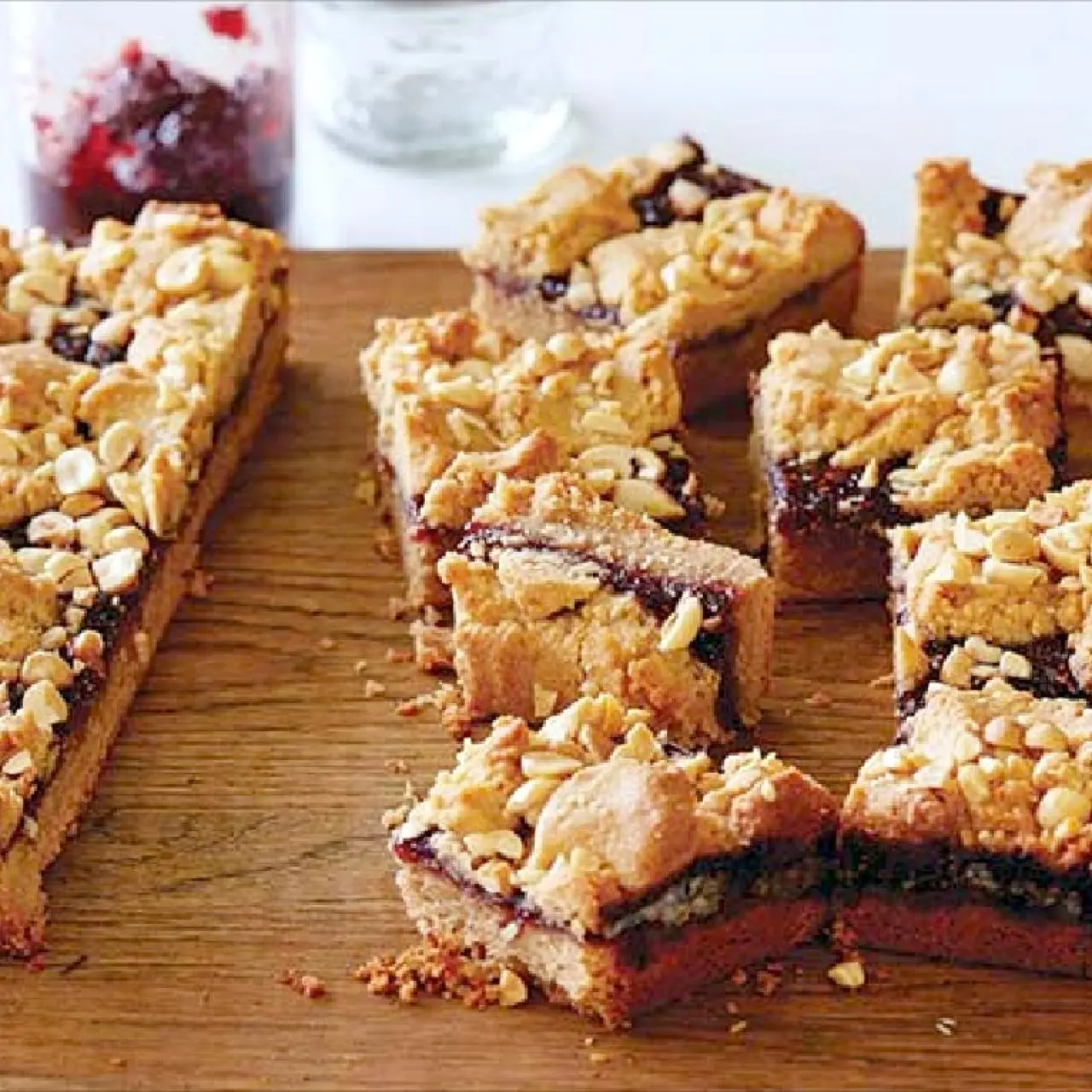 Peanut Butter and Jelly Bars Recipe | Ina Garten | Food Network