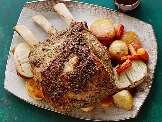 Standing Rib Roast with Cabernet au Jus Recipe | Tyler Florence | Food Network