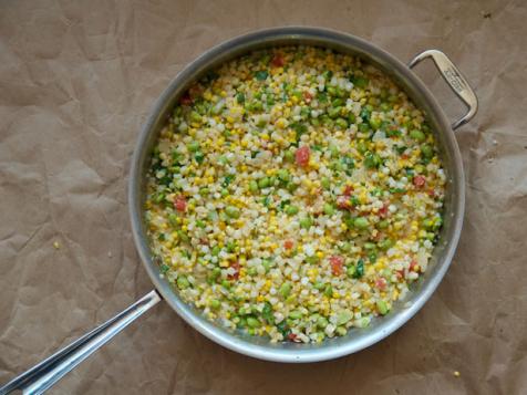 Creamed Corn Succotash with Cotija — The Weekender