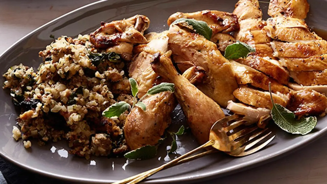 Fresh Roasted Stuffed Chicken