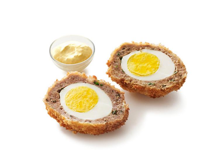 Scotch Eggs with Mustard Sauce Recipe Robert Irvine Food Network