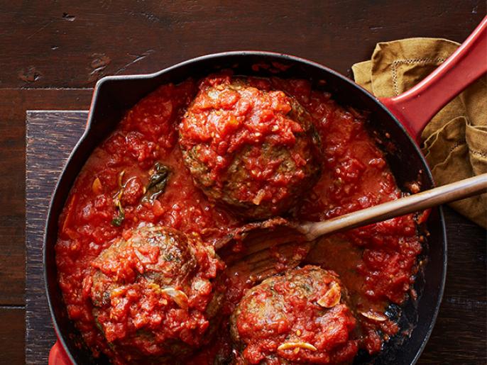 Jumbo Cheesy Italian Meatballs Recipe Food Network Kitchen Food Network