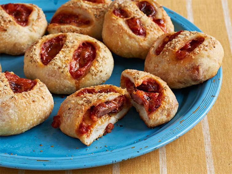 Party Sausage Pizza Rolls Recipe Food Network Kitchen Food Network