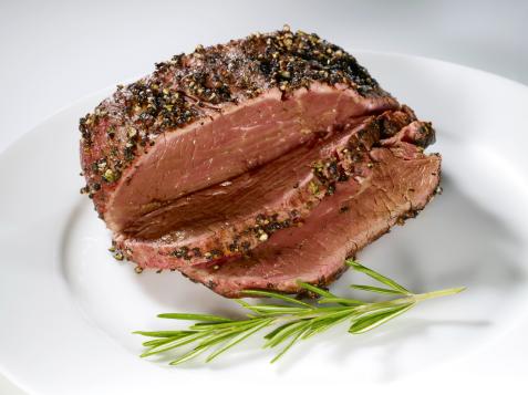Grilled Herb Bison Tri Tip Roast