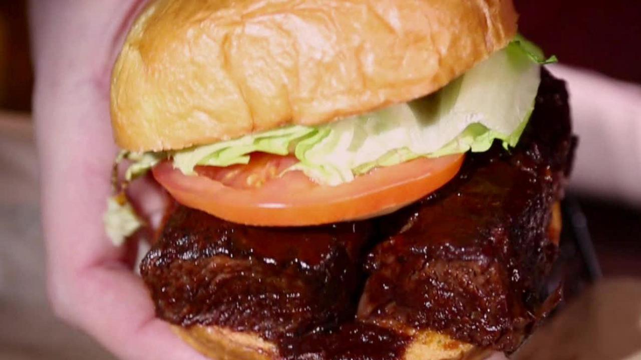 Short Rib Double-Decker Burger